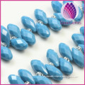 6*12mm K5 opaque facted teardrop glass beads for making jewelry